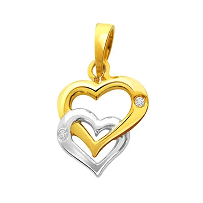 Couples Only - Real Diamond & 18kt Gold Pendant (P148)