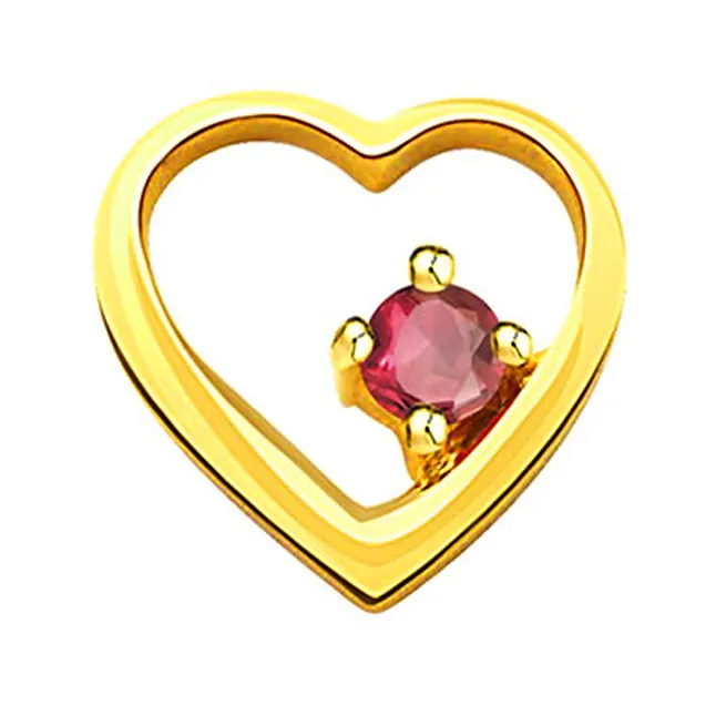 Pink Pudding - Real Diamond & 18kt Yellow Gold Pendant (P151)