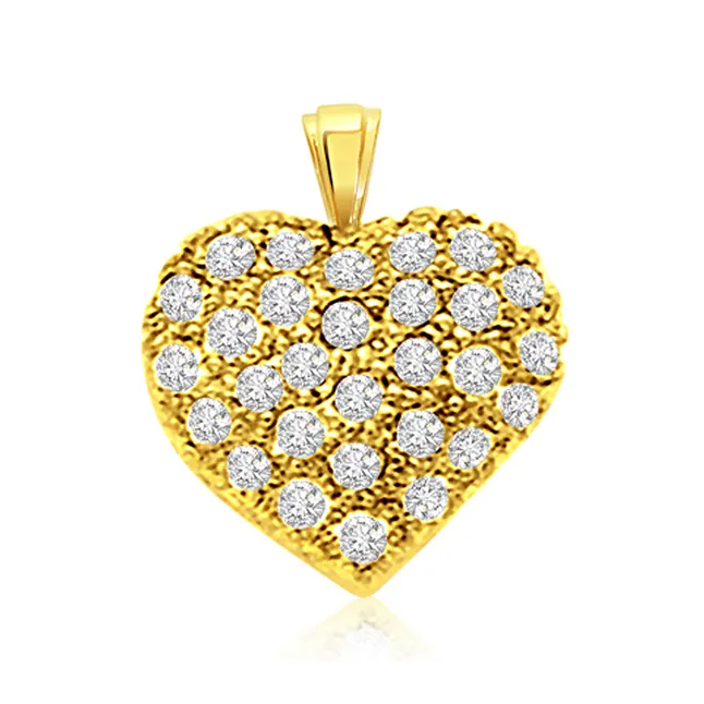 Bejeweleing Heart - Real Diamond Pendant (P216)