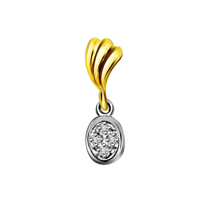 Secret Crush - Real Diamond Two Tone Pendant (P239)