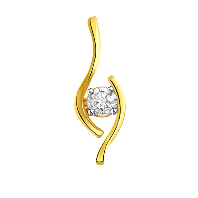 Deep Love - Real Diamond Solitaire Pendant (P244)