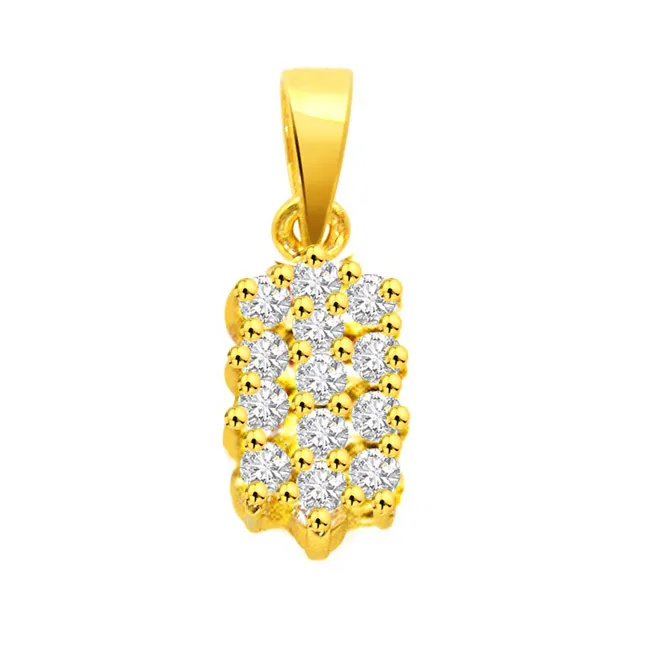 Sunshine - Real Diamond Pendant (P247)