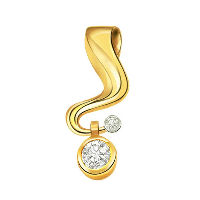 Brilliant Real Diamond Solitaire Pendant (P252)