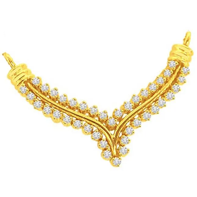 Spiritual Spiral Knot 0.96cts Real Diamond Necklace Pendant (P2696)