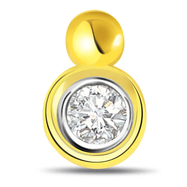 Super Stardom Solitaire Real Diamond Pendant (P303)