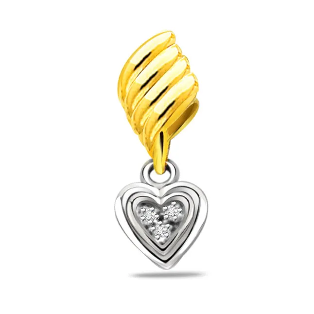 Secret Crush Real Diamond Heart Pendant (P326)