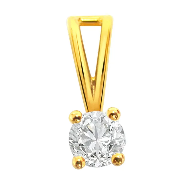 Wonderful Love - Real Diamond Solitaire Pendant (P35)