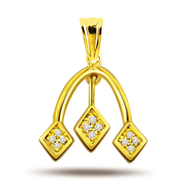 Drop of Love - Real Diamond Pendant (P372)