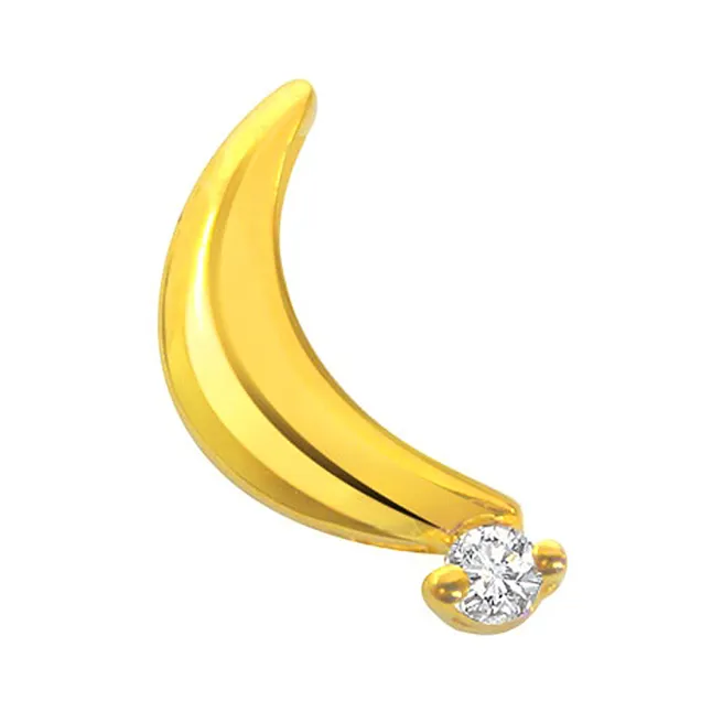Ecstatic Love - Real Diamond & 18kt Yellow Gold Pendant (P39)