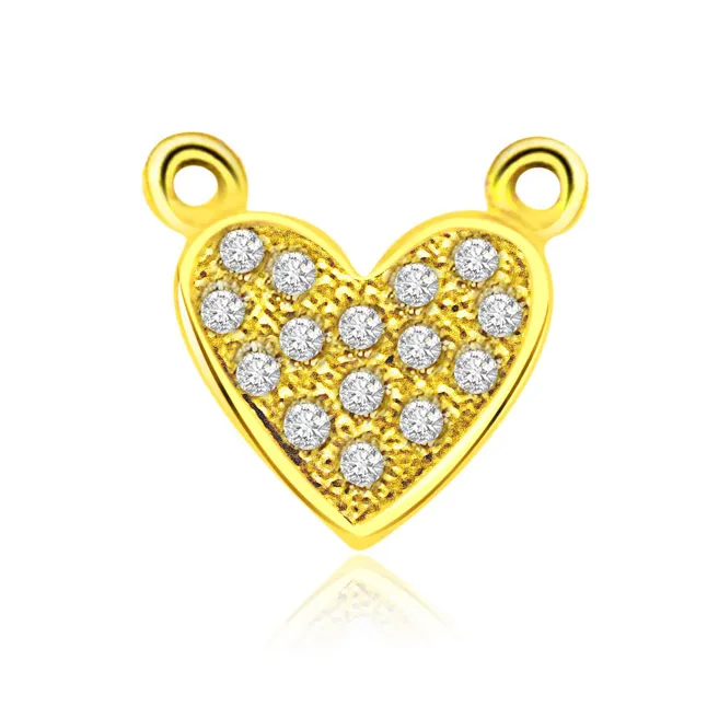 Heart Galaxy 0.10cts Real Diamond Pendant (P459)