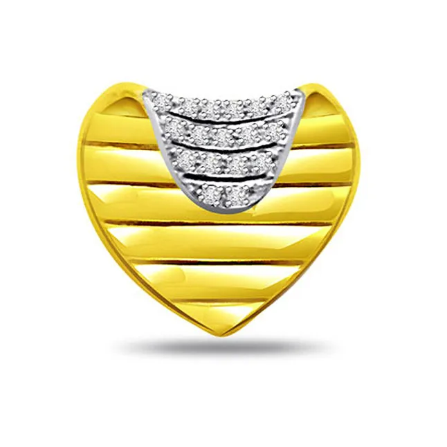 Divine Heart 0.34cts Real Diamond Pendant (P493)