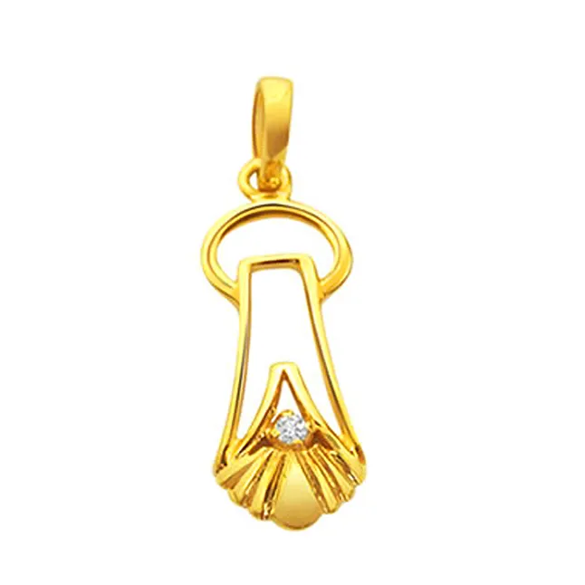 Romantic Love - Real Diamond Pendant (P50)