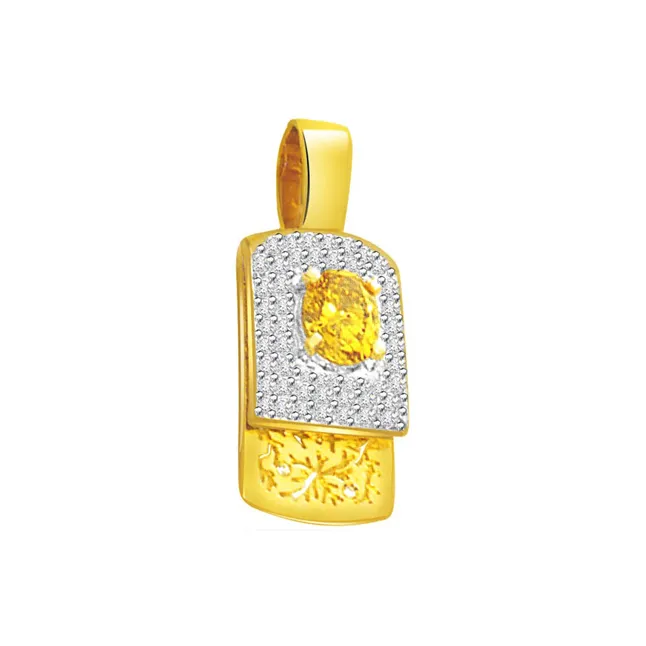 Gold Galore - 0.35cts Real Diamond Gold Pendant (P538)