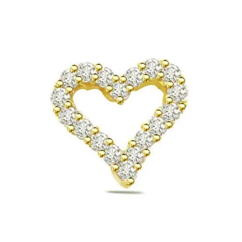 0.40cts Real Diamond Heart Shape Pendant (P551)