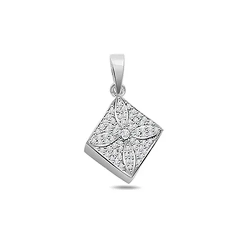 Floral Diamond - 0.30cts Real Diamond Pendant (P564)