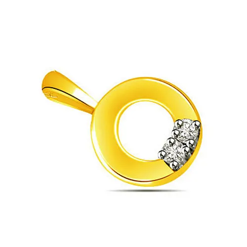 Circle of Light: Donut Loop Diamond Pendant (P1395)