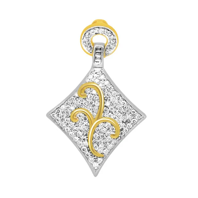 0.65cts Fancy Real Diamond Pendant In 18kt Yellow Gold (P710)