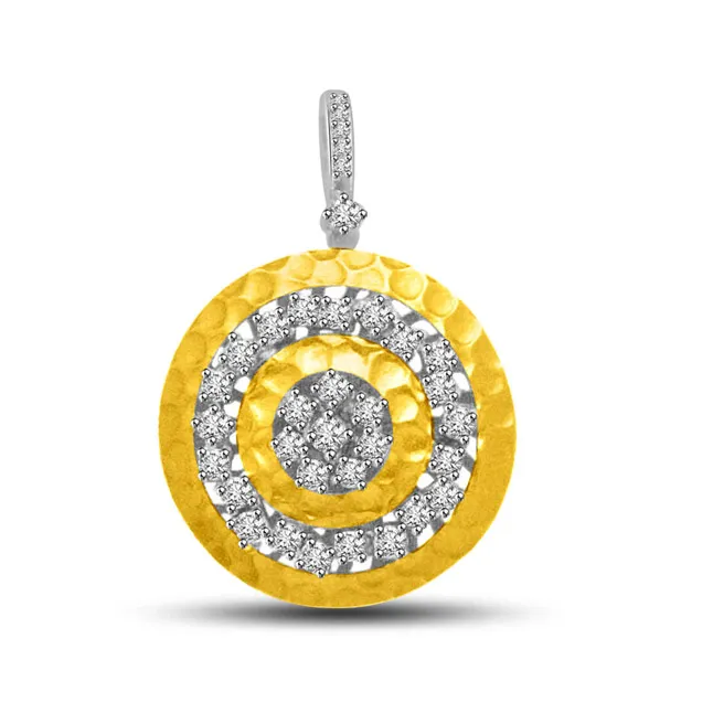 Fireball Design Real Diamond & Gold Pendant For The Lovely Lady In Your Life (P720)