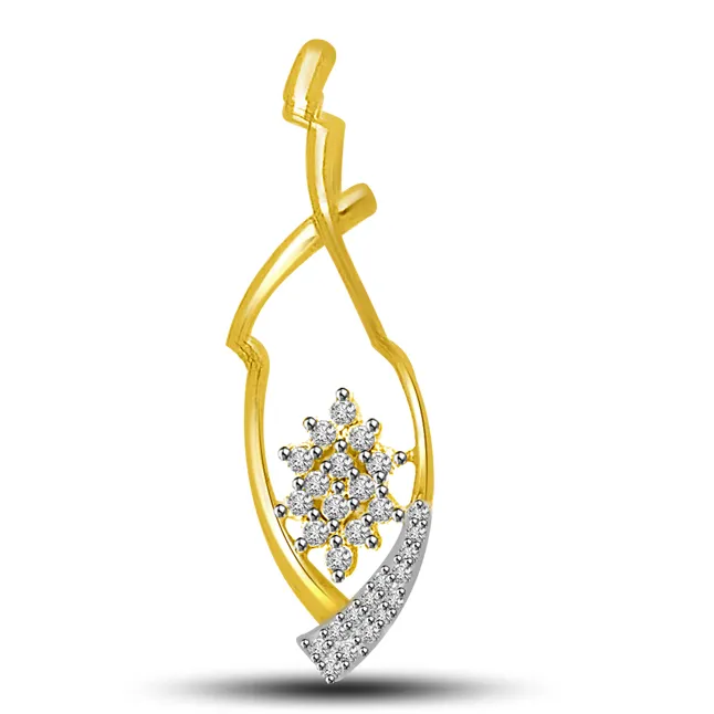 Love With Pride : Real Diamond & Gold Pendant For Her (P729)