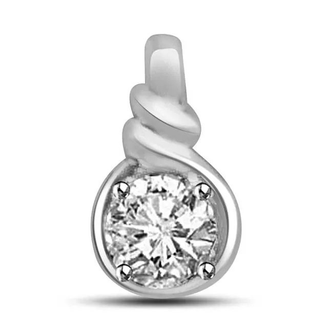 I am with You - 0.30cts Real Diamond Solitaire Pendant (P838)