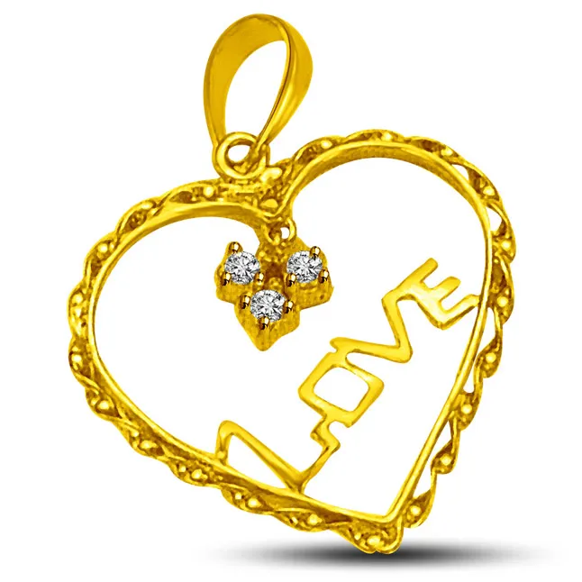 DIAMOND HEART : An Expression of Beautiful Love.. Pendant for You (P889)