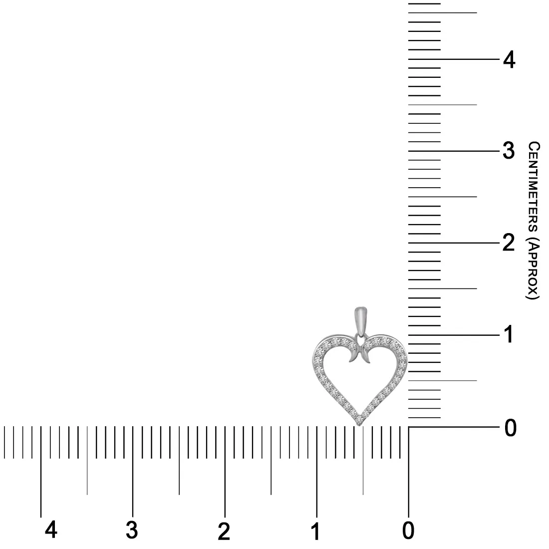 My Heart is Beating White Gold Diamond Heart Pendants