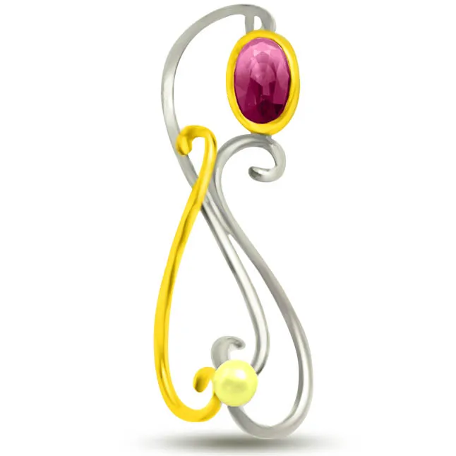 Bunch of Shine Stunning Ruby Pendants In 18kt Yellow Gold -Diamond -Ruby