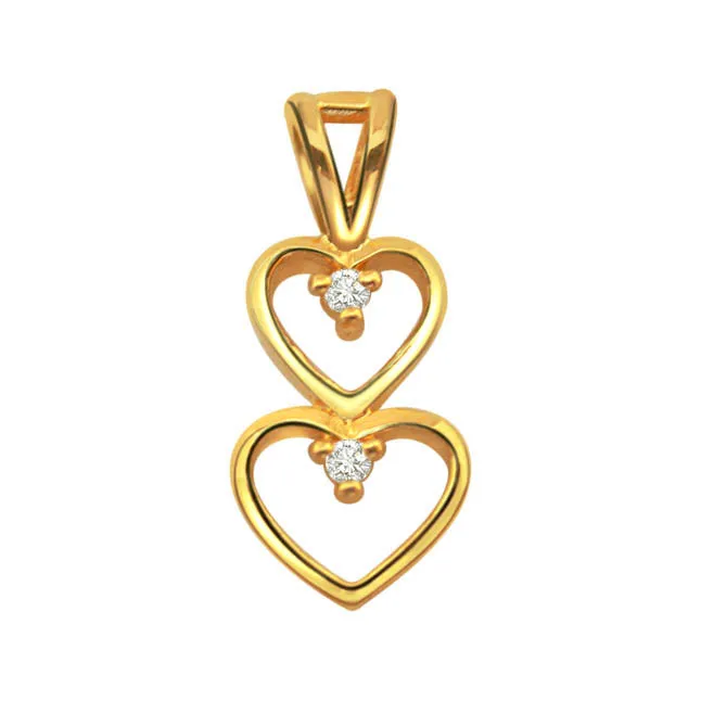 For My Love Diamond Pendants in 18kt Gold