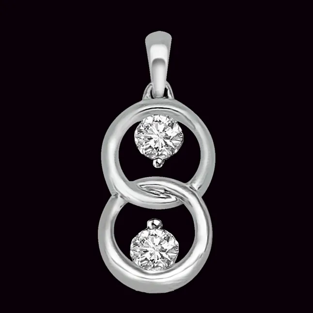 Love so warm that it'll melt the icebergs - Real Diamond Pendant (P1203)