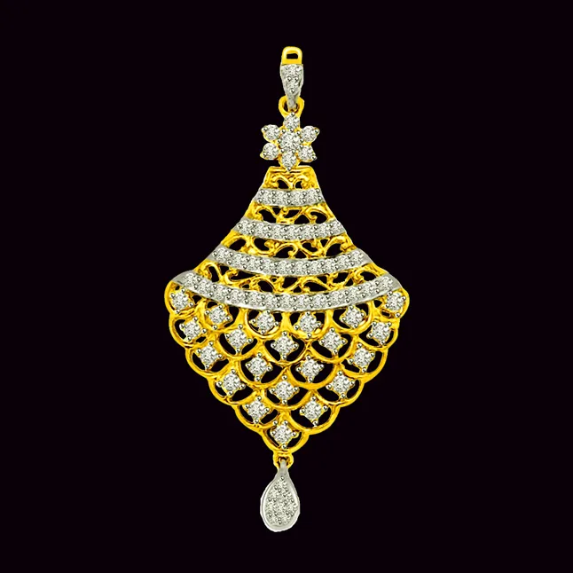 Indian Royalty - Real Diamond Pendant (P1227)