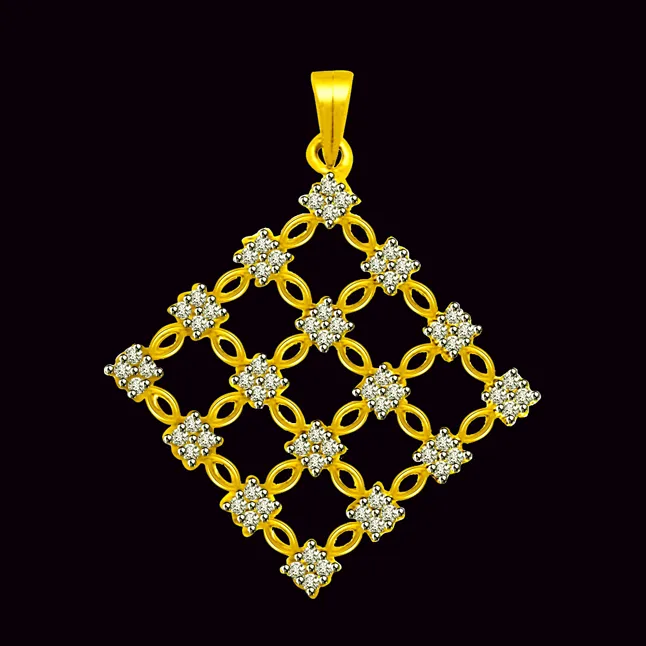 Graceful and Groomed - Real Diamond Pendant (P1234)