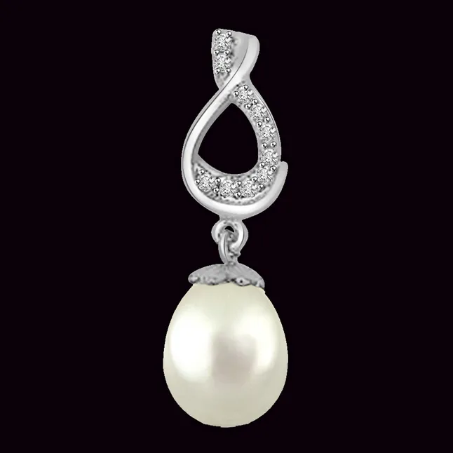 A Dream Drop - Real Diamond Pendant (P1238)