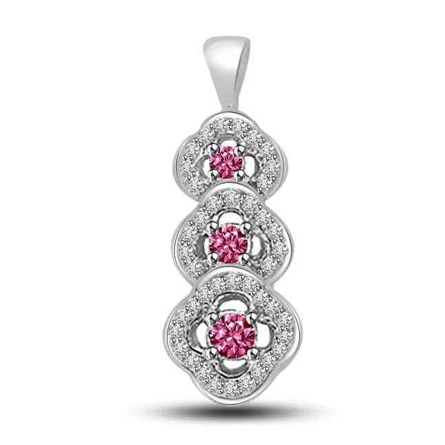 Raspberry Delight. -Dia+Gemstone