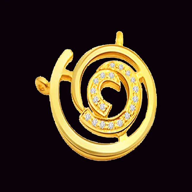 Spiral Beauty - Real Diamond Pendant (P138)