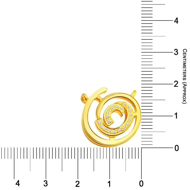 Spiral Beauty - Real Diamond Pendant (P138)