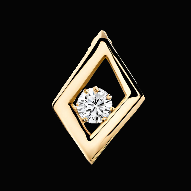 0.05 cts Solitaire Real Diamond Pendant in 18kt Yellow Gold (P1427)