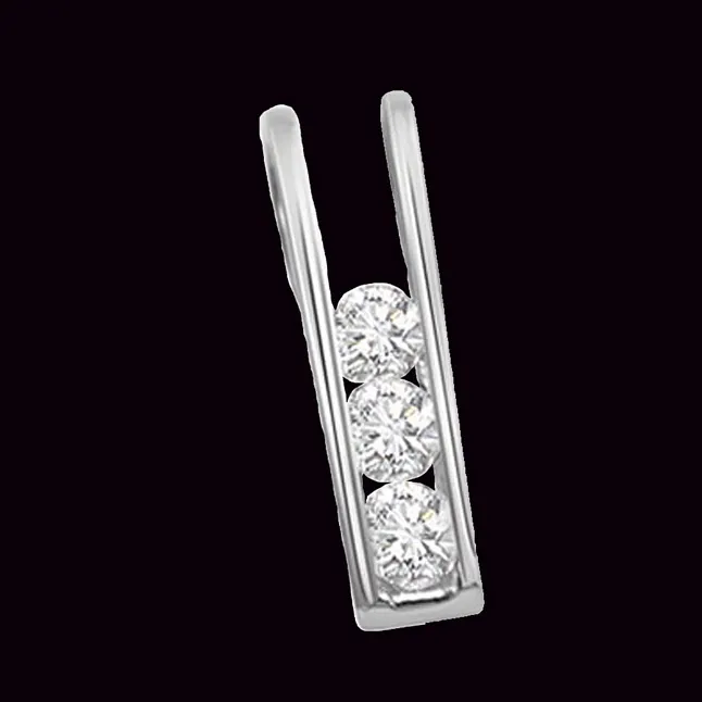 Ice n Rose - Real Diamond Pendant (P142)