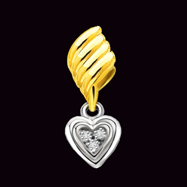 0.06ct Real Diamond Heart Pendant – A Token of Love & Elegance (P1440)