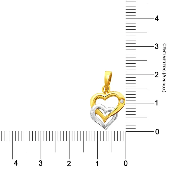 Couples Only - Real Diamond & 18kt Gold Pendant (P148)