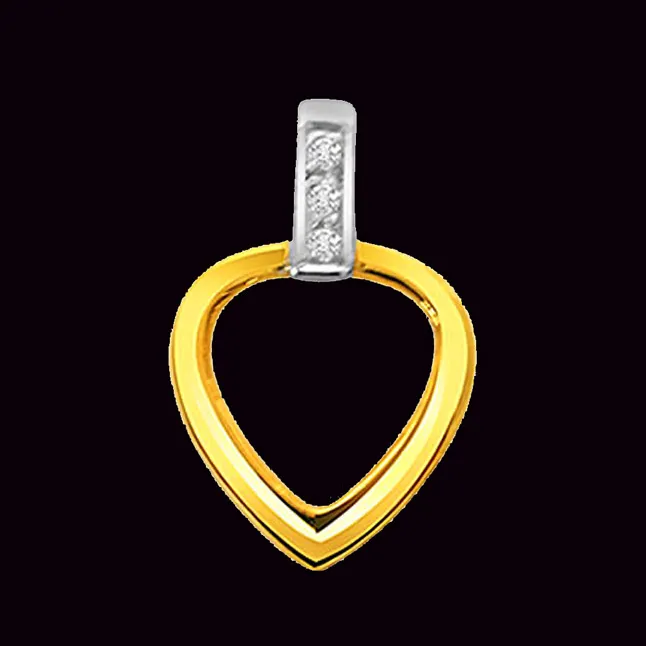 Style Speak - Real Diamond & 18kt Yellow Gold Pendant (P150)