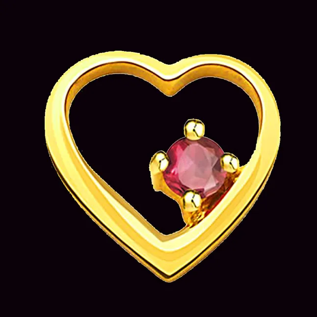 Pink Pudding - Real Diamond & 18kt Yellow Gold Pendant (P151)