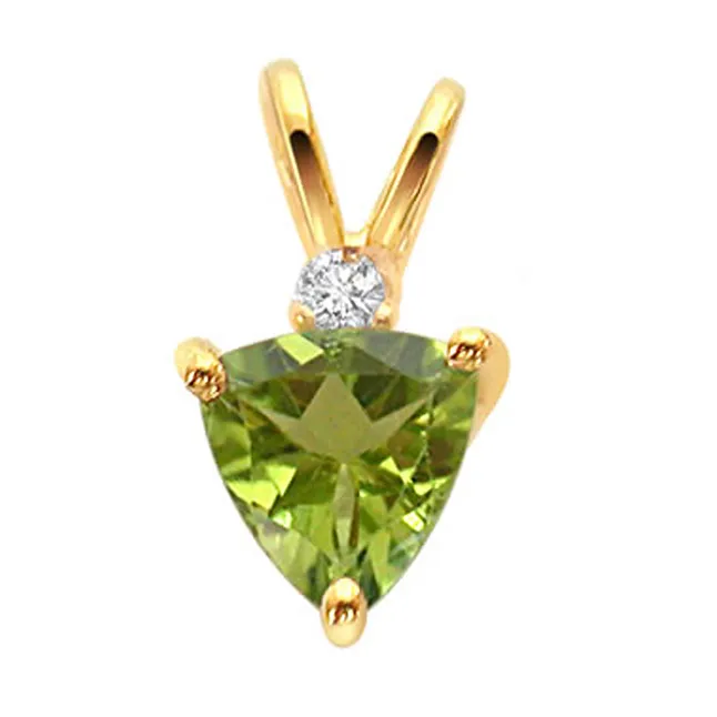 Green Souffle -Dia+Gemstone