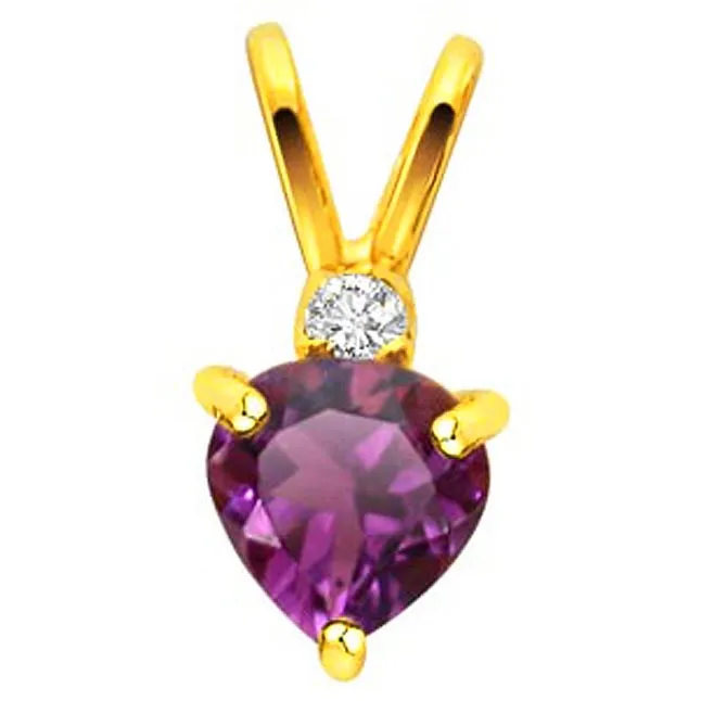 Purple Sundae -Dia+Gemstone