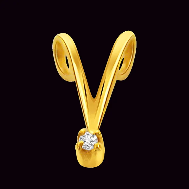 Dolls - Real Diamond & 18kt Gold Pendant (P167)