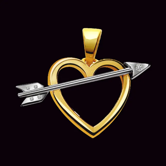Diamond Cupid Struck -diamond Pendants| Surat Diamond Jewelry