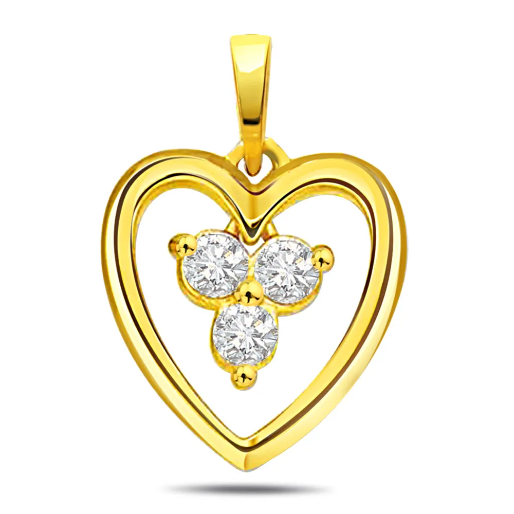 Showy n Glowy -diamond Pendants| Surat Diamond Jewelry