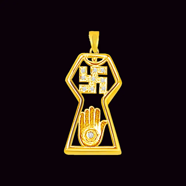 Love Evermore - Real Diamond Religious Pendant (P1)