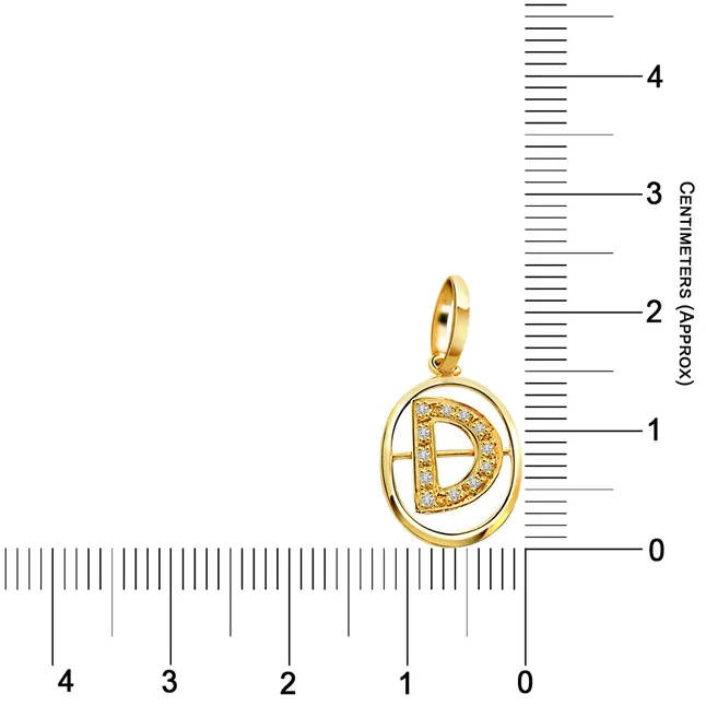 Initial Pendant - Real Diamond Pendant (P203)