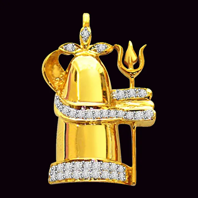 Shiv-Namah - Real Diamond Religious Pendant (P207)