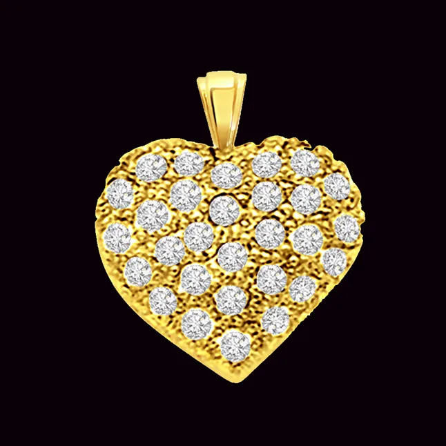 Bejeweleing Heart - Real Diamond Pendant (P216)